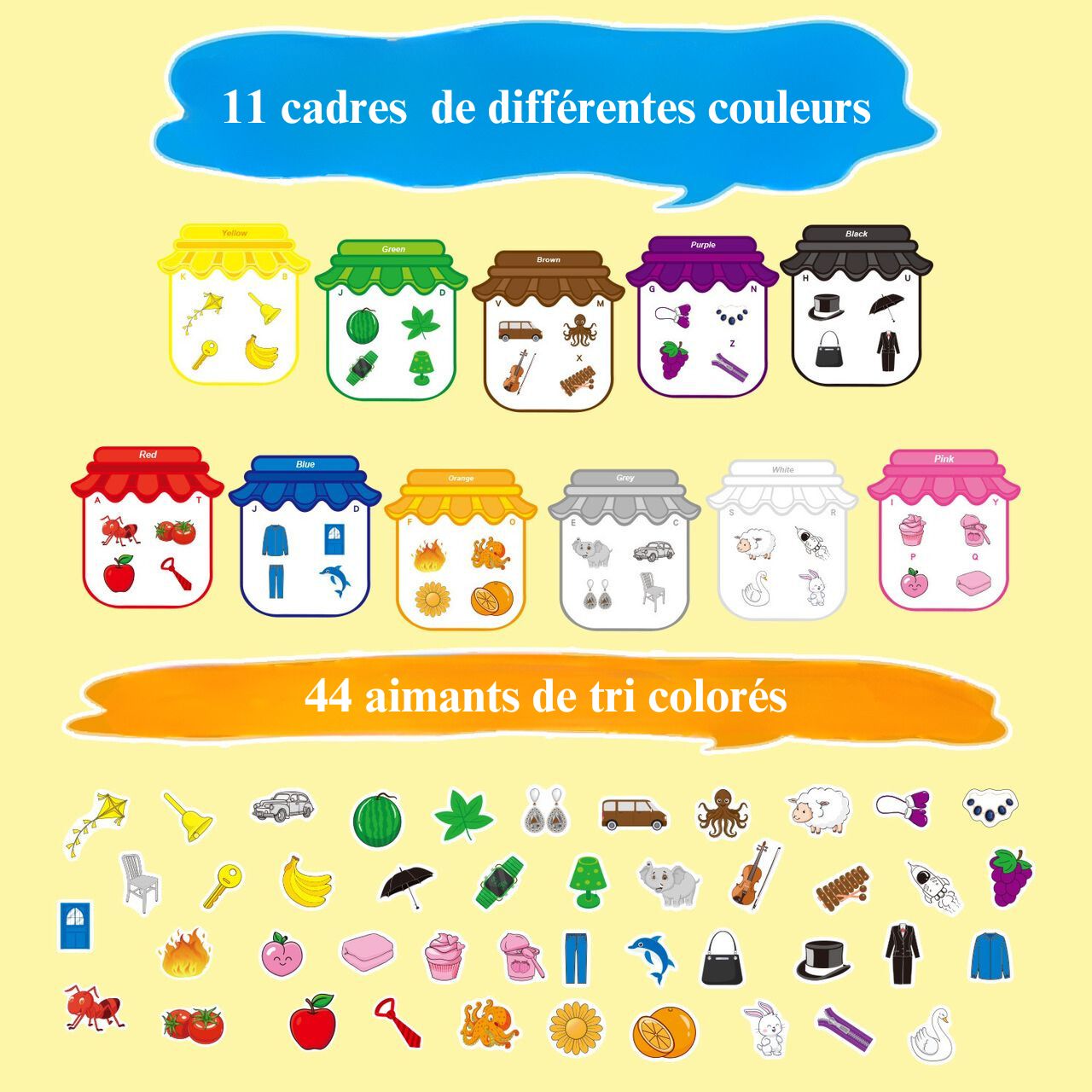 ÉveilColoré :Stickers Magnétiques