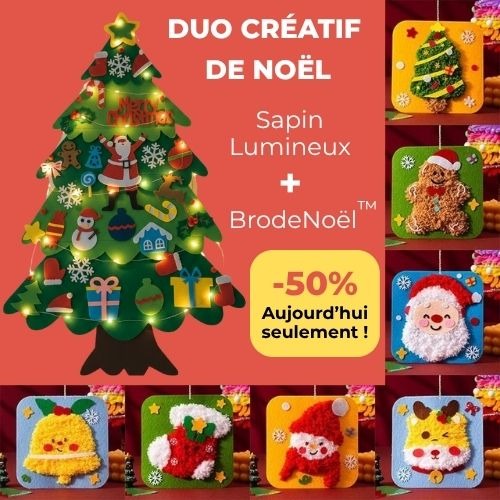 Sapin Lumineux đ Arbre de NoĂ«l en Feutre Interactifâą