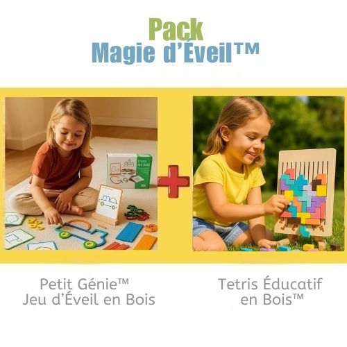 Tetris Éducatif en Bois™-Le jeu qui fait aimer réfléchir
