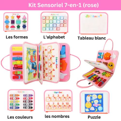 Kit Sensoriel Magique 7-en-1 : Le Jouet Éducatif Indispensable !