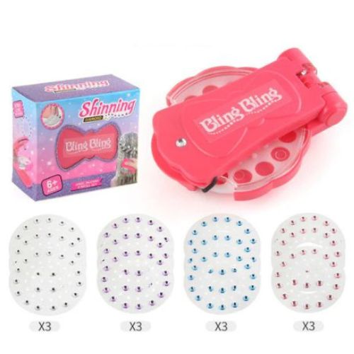 Kit Blinger™ - Agrafeuse Diamond Jouet de Beauté et Décoration Fille ( 180 Strass Inclus)