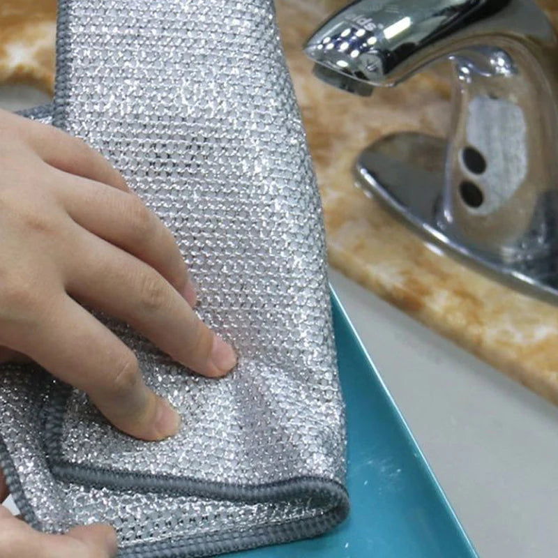 Chiffons à vaisselle en fil métallique polyvalents pour humides et sec –  Cadouet