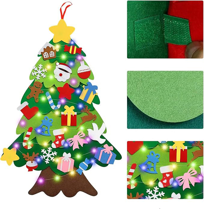 Sapin Lumineux 🎄 Arbre de Noël en Feutre Interactif™