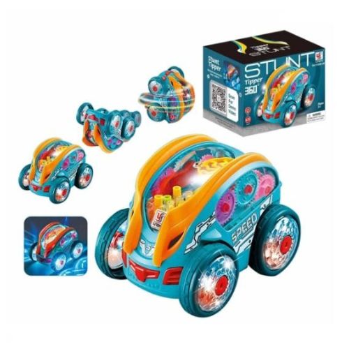 Flash'Auto™ - Voiture Dynamique à Engrenage avec Lumières LED