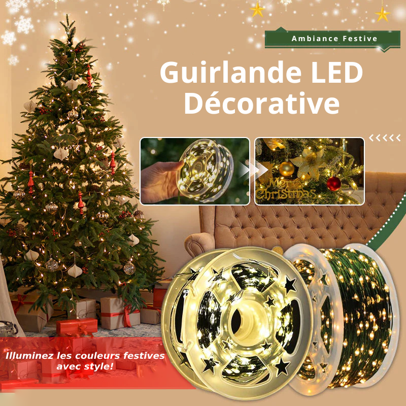 Guirlande LED Décorative - Ambiance Festive 🎄