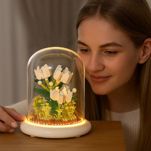 🌸 Floréa™ – Fleurs à construire sous cloche
