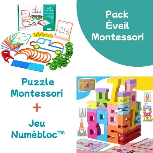 Puzzle Montessori Bâtons & Anneaux – Un apprentissage créatif et ludique