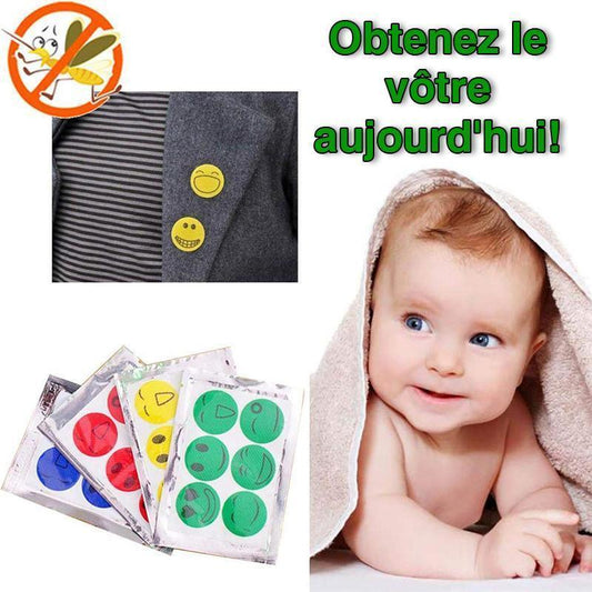 Patchs Anti-Moustiques - Formule Naturelle Pour les enfants et les adultes