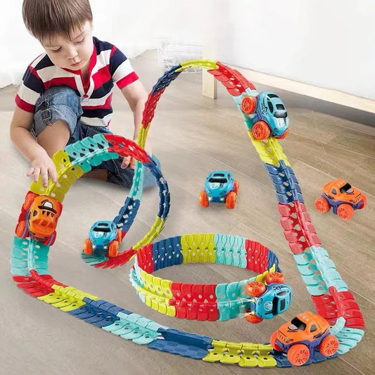 Piste Montessori™ - Piste de Voitures Ultra Flexible