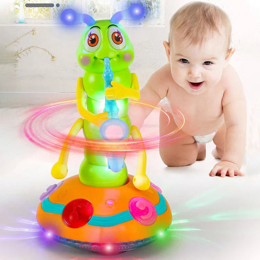 Chenille Dansante Musicale™ – Le jouet interactif qui fait rire et bouger bébé !