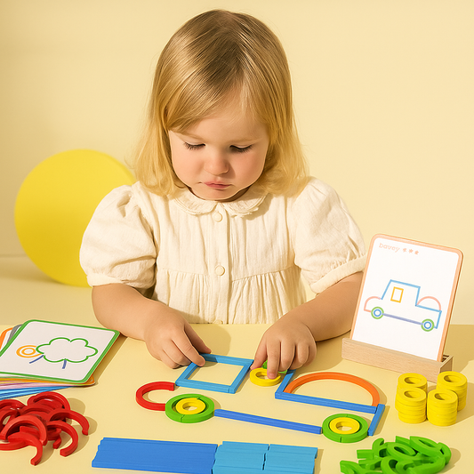 Puzzle Montessori Bâtons & Anneaux – Un apprentissage créatif et ludique