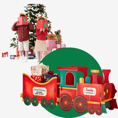 Santa Express™ | Le train des cadeaux de Noël à personnaliser 🎁
